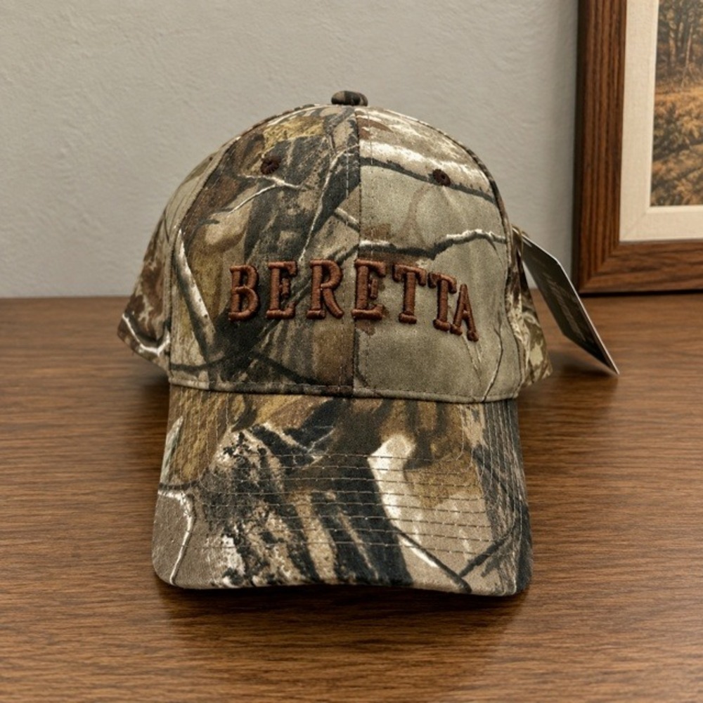 Beretta Realtree Camo Hunting Cap Hat Embroidered Logo Adjustable NWT